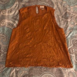 Floral Orange Blouse